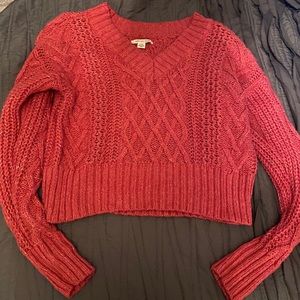 Small AE cropped sweater, worn once